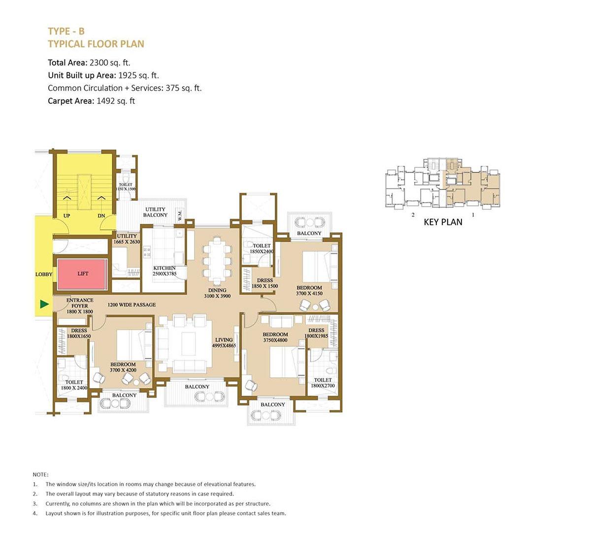 3bhk-2300